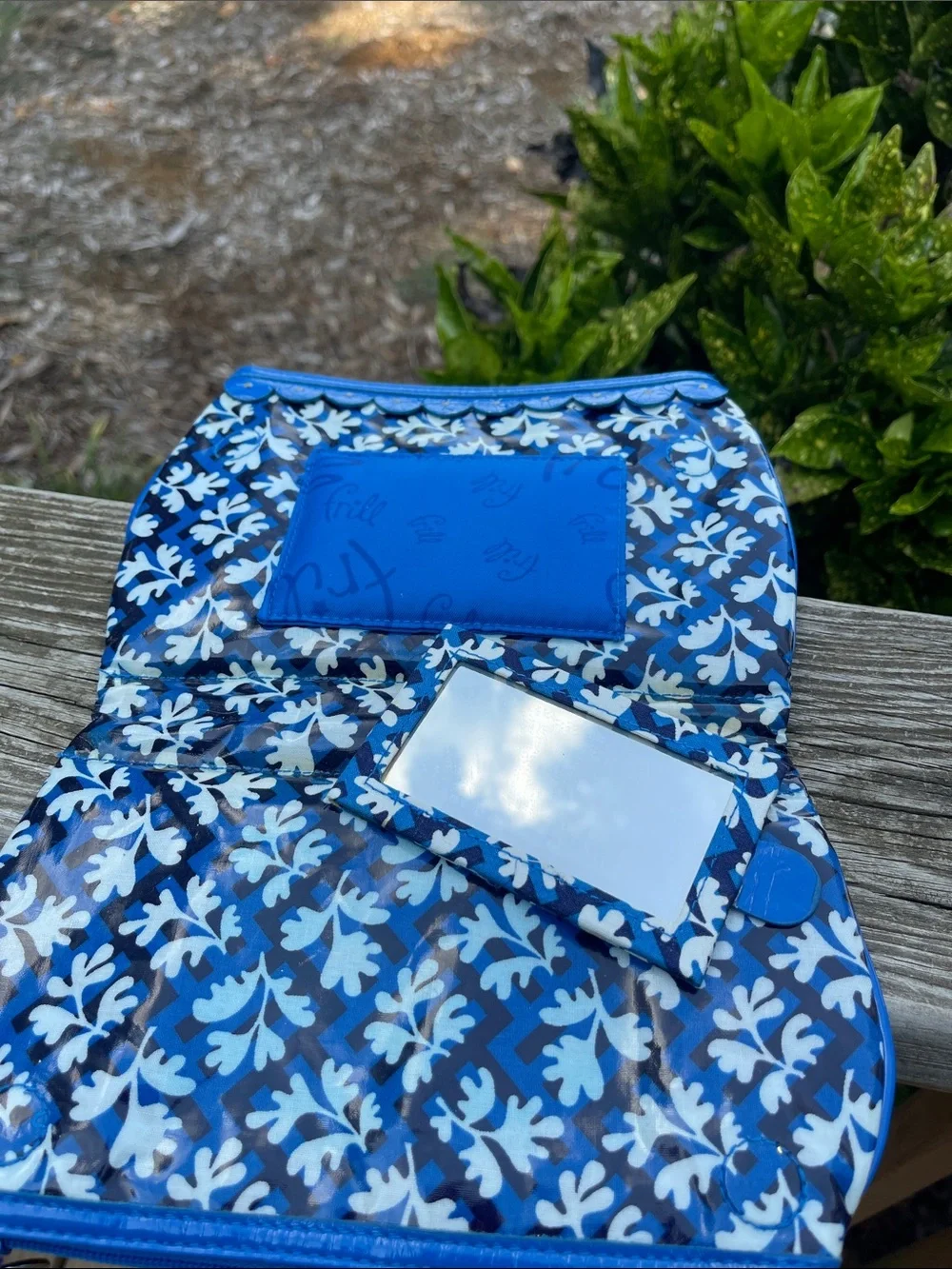 Vera Bradley Twice as Nice Blue Lagoon Cosmetic Clutch